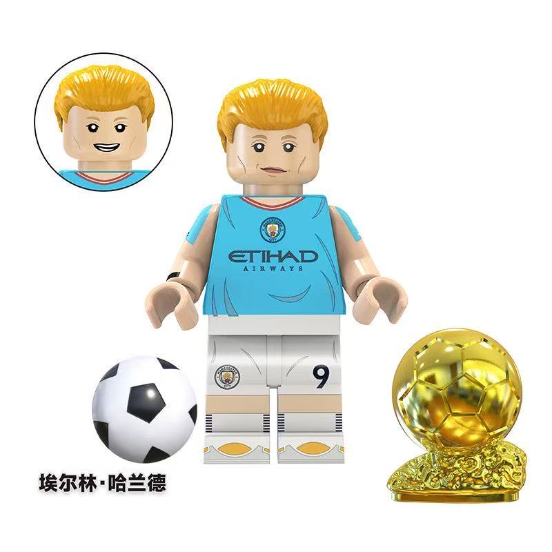 Football star building block toys