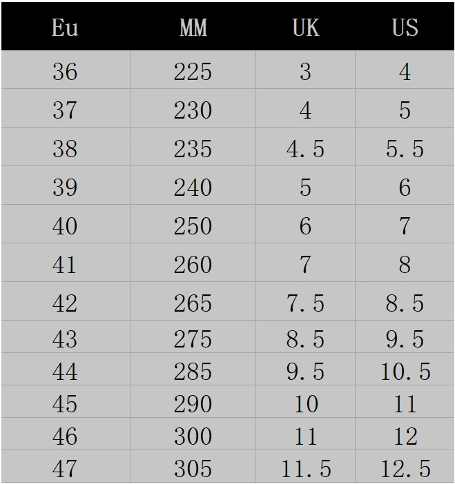 Dior B30 Size Chart