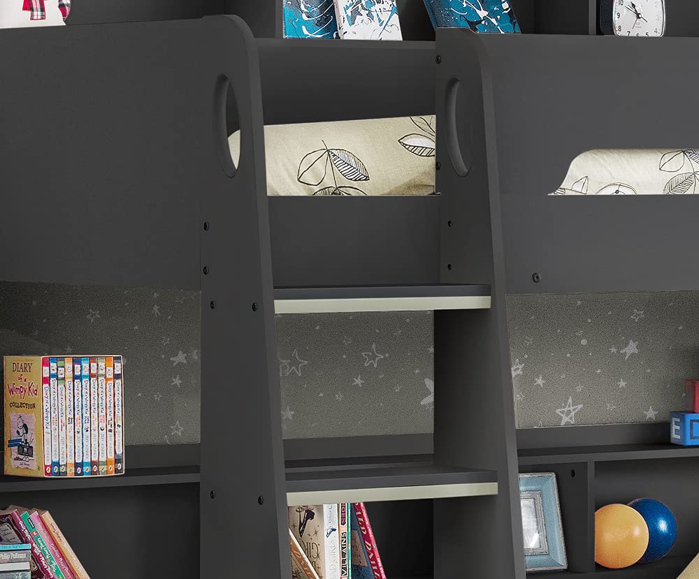 Wooden Bunk Bed with Underbed Storage Drawer