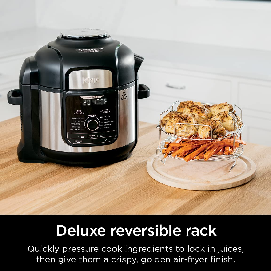 Ninja FD401 Foodi 12-in-1 Deluxe XL 8 qt. Pressure Cooker & Air