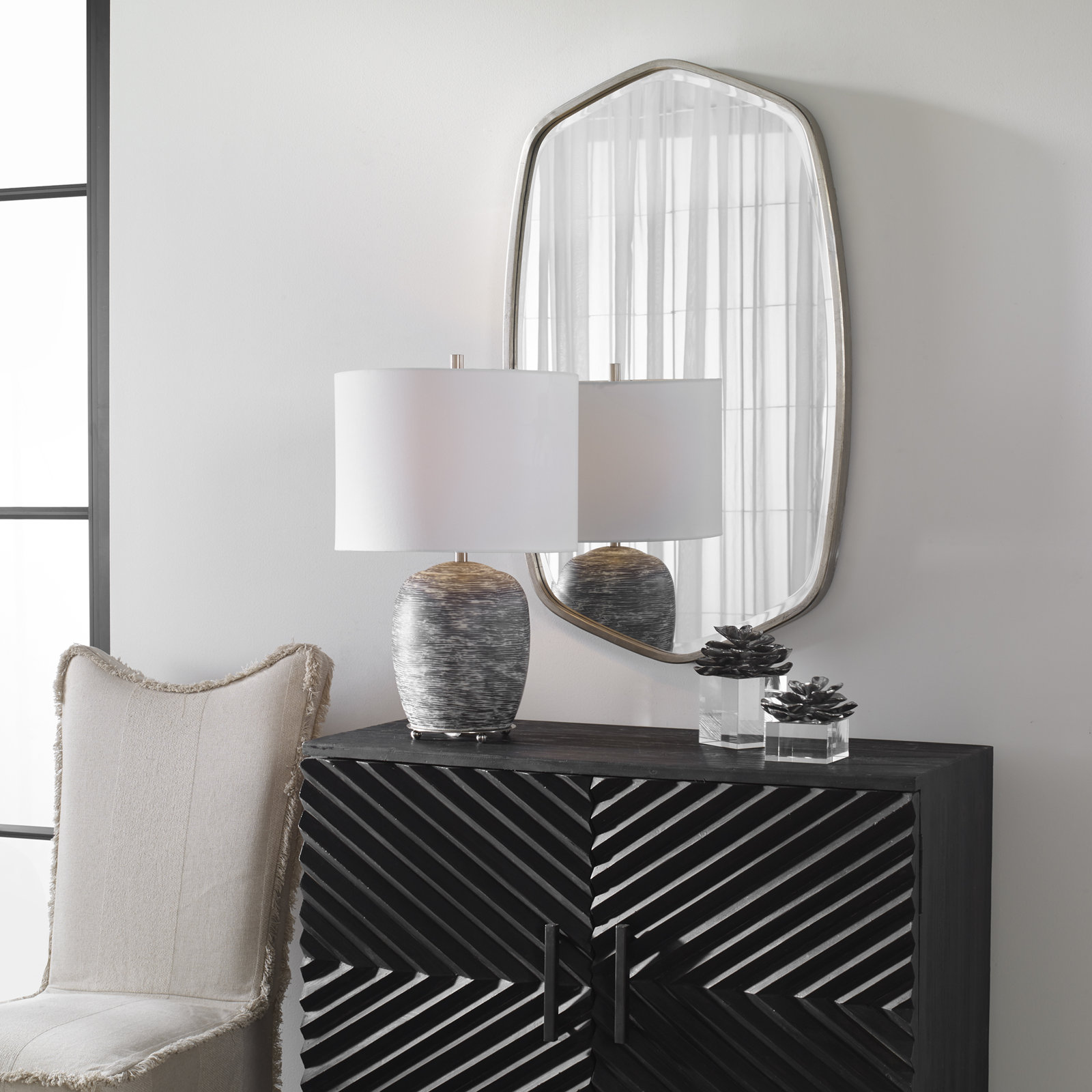 Luco Irregular Metal Wall Mirror