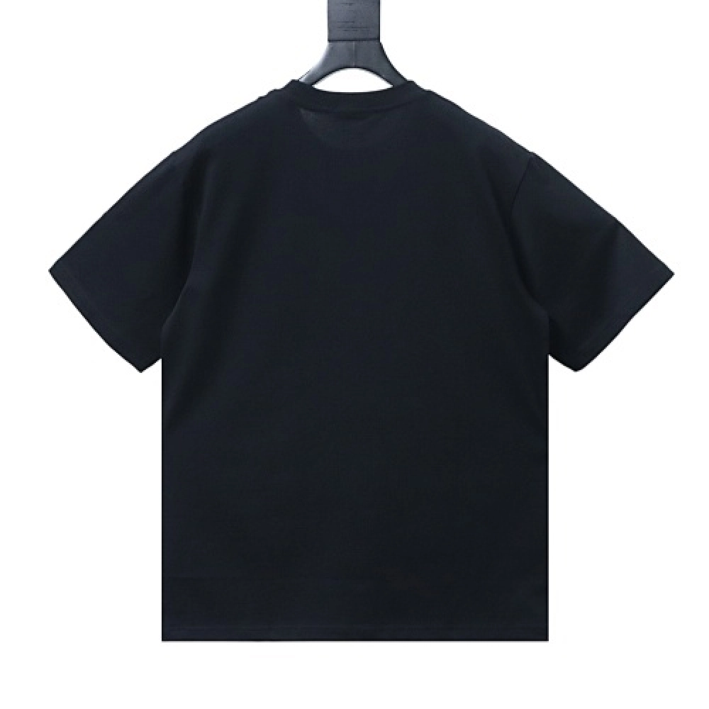 Burberry Equestrian Knight Design Cotton T-Shirt BlackWhite - ogsneaker