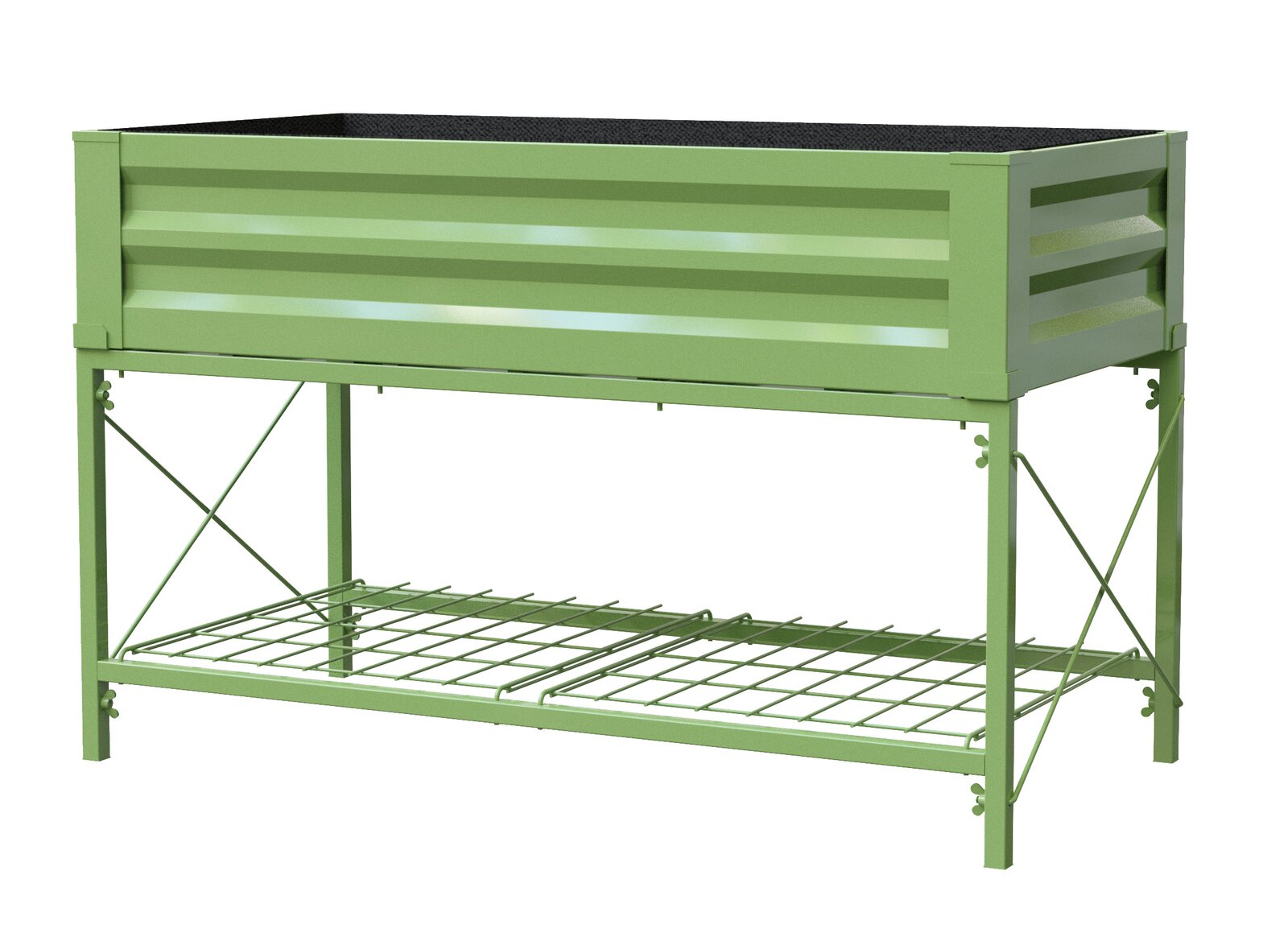 Makenna Steel Elevated Planter