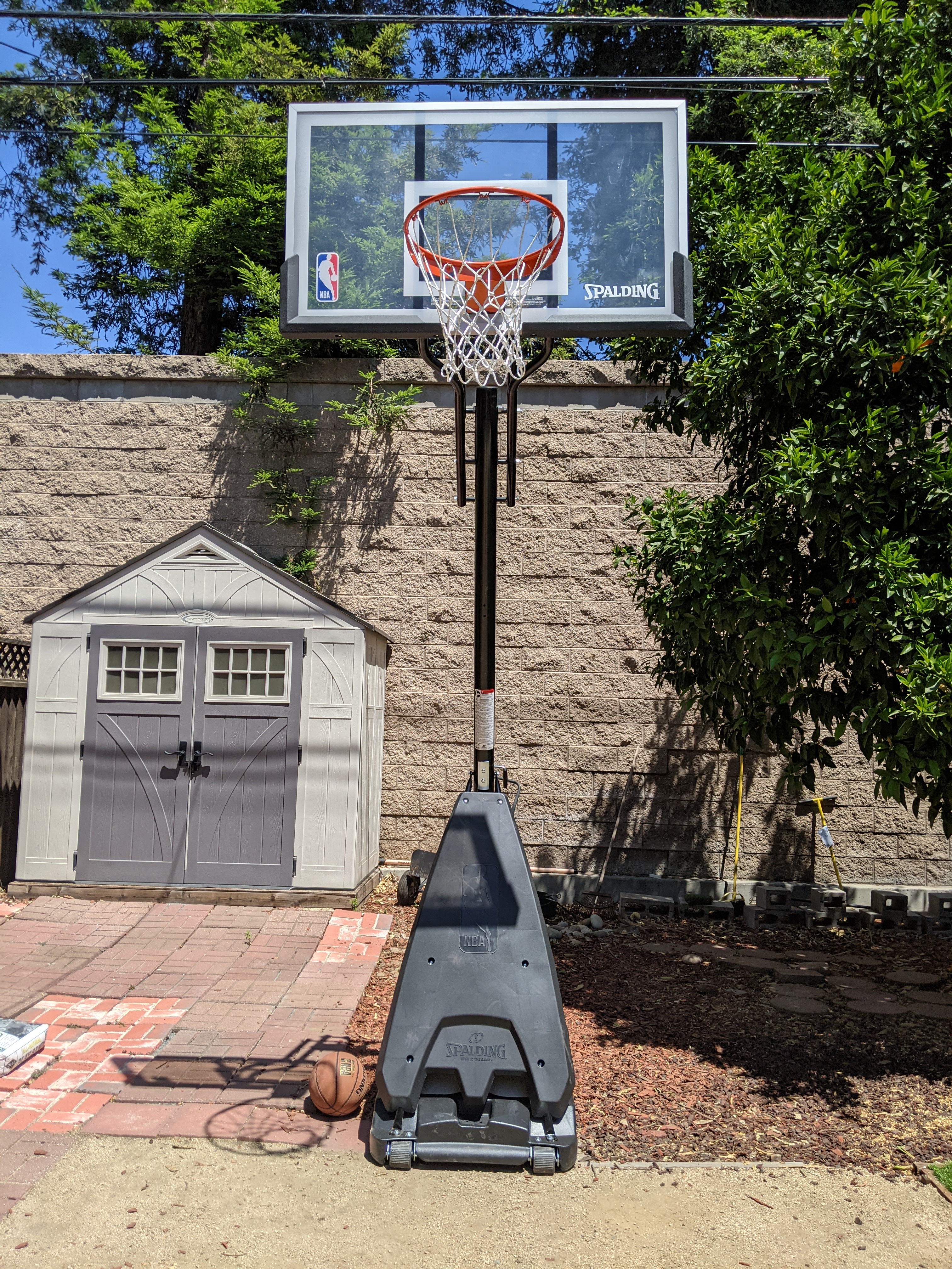 Spalding Ultimate Hybrid Portable Basketball Hoop