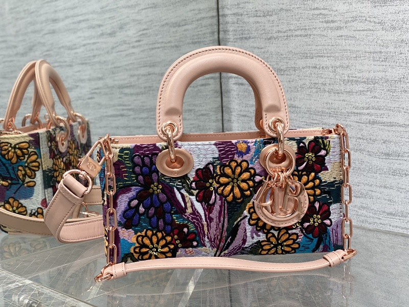 Lady D-Joy Bag Pink Multicolor Beaded