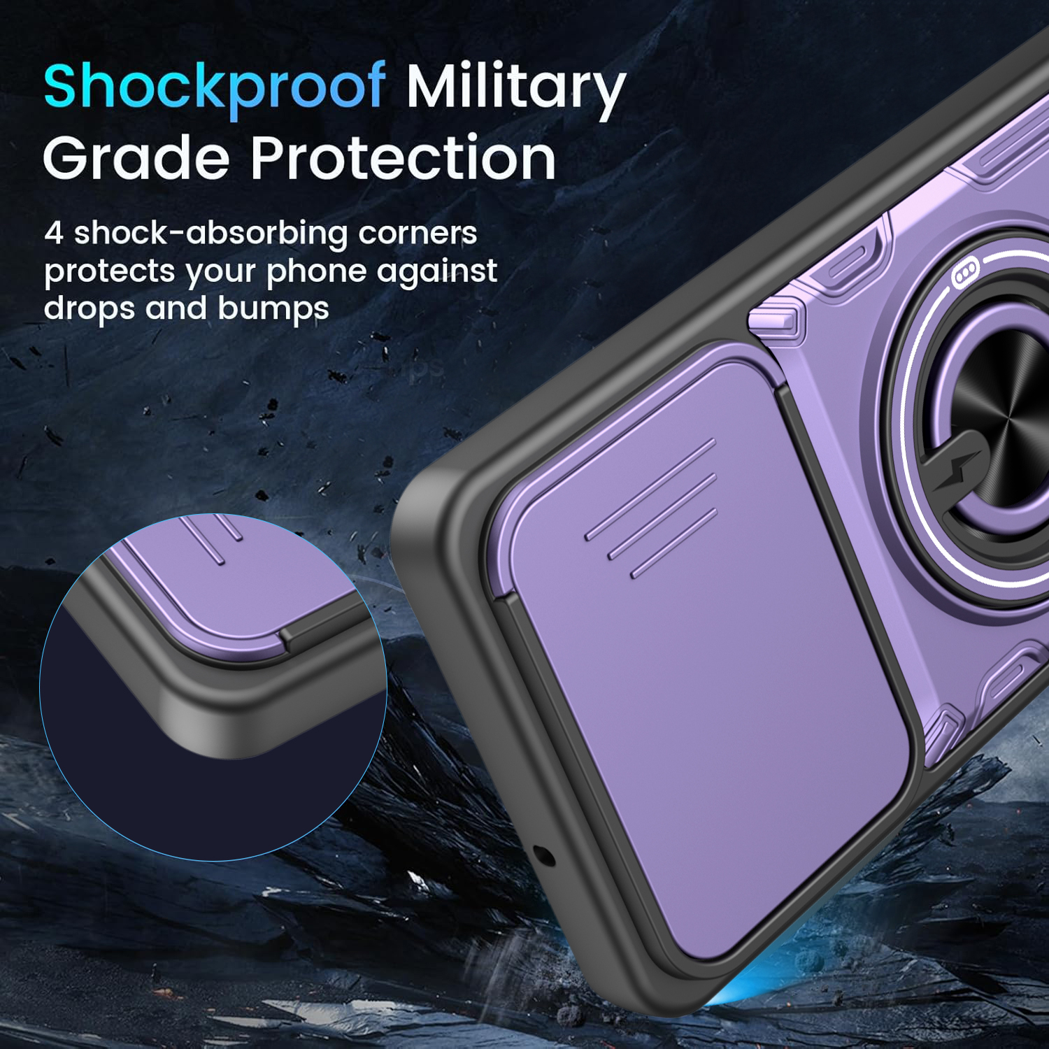 Galaxy A07 Stand & Holder TPU - back view