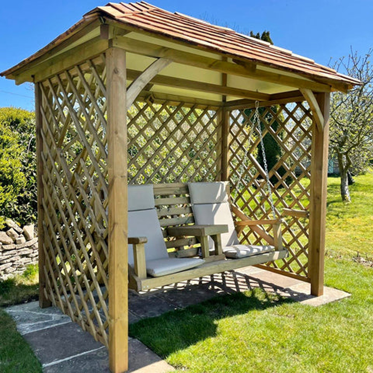Heritage Garden Swing (Natural Finish)