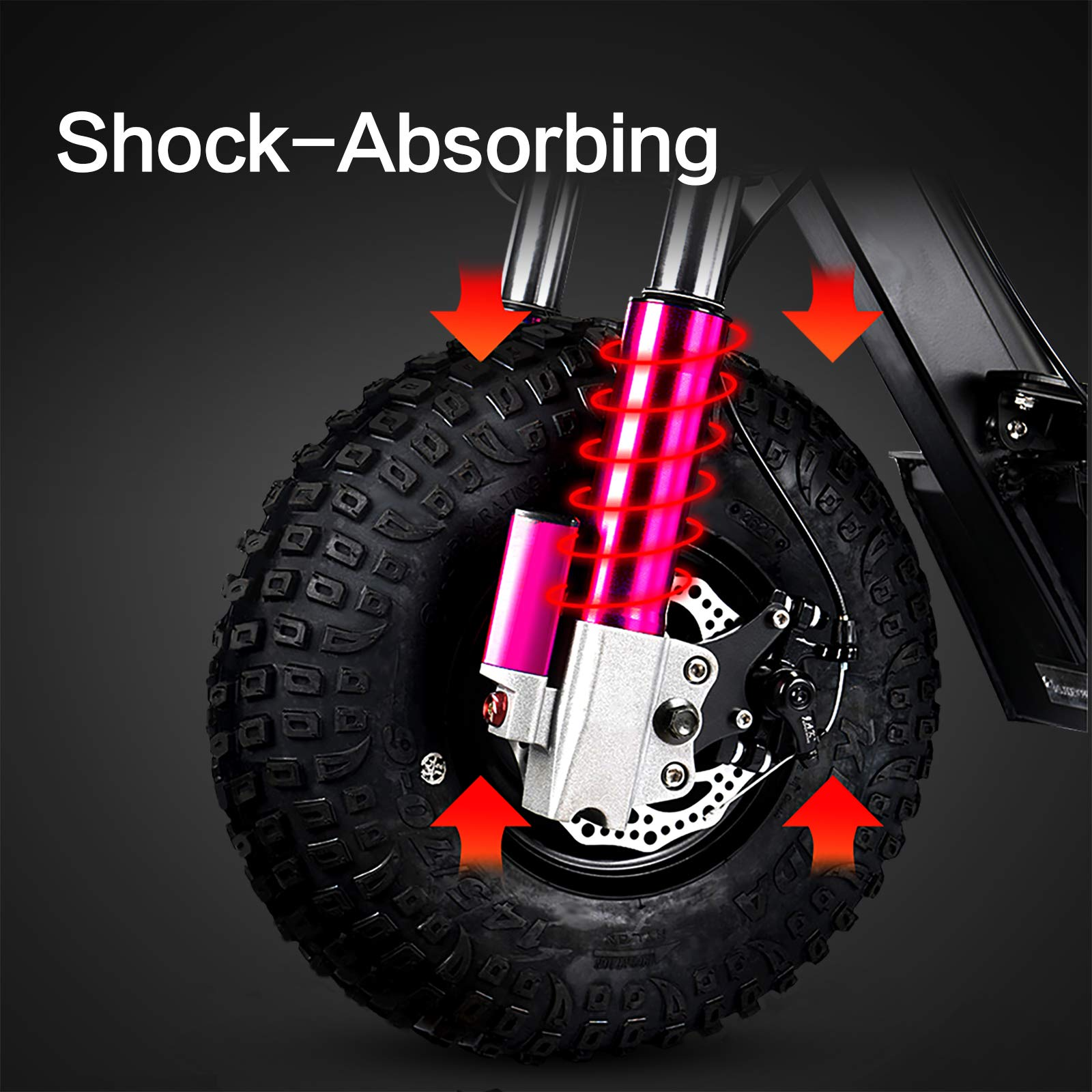 Electric Fat Tire Scooter - Motor Adults Off Road Scooters