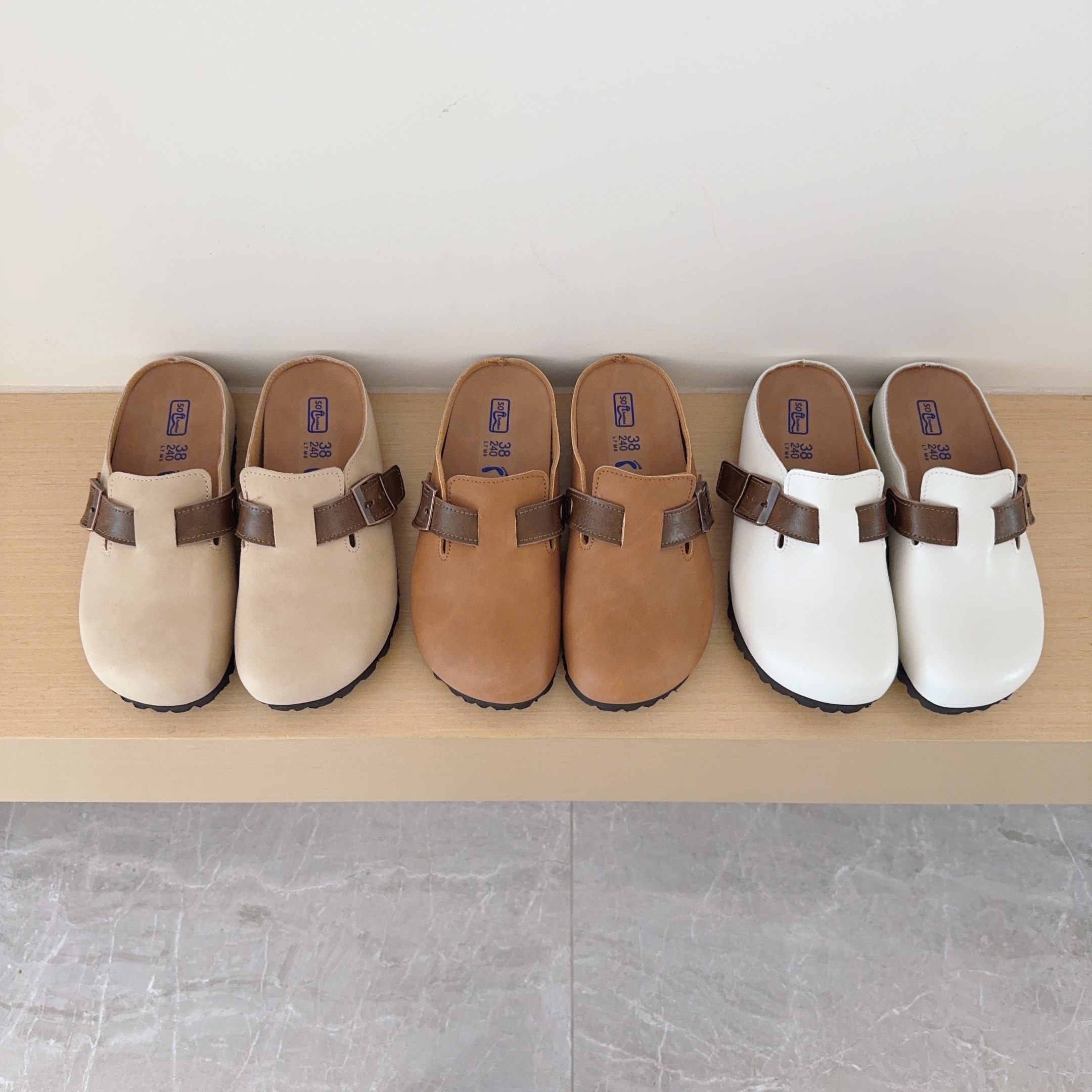 Color-Block Birken-Style Clogs