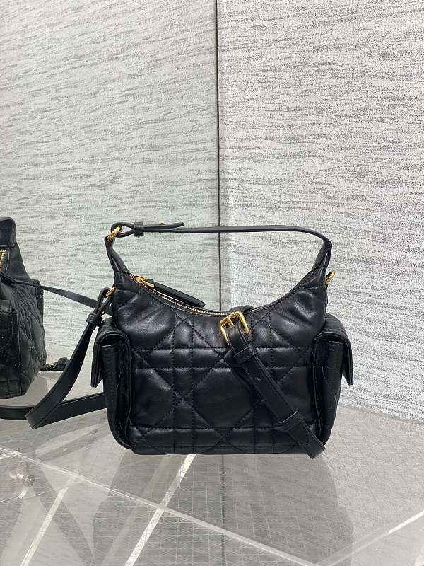 Dior D-Vibe Hobo Bag Small Black