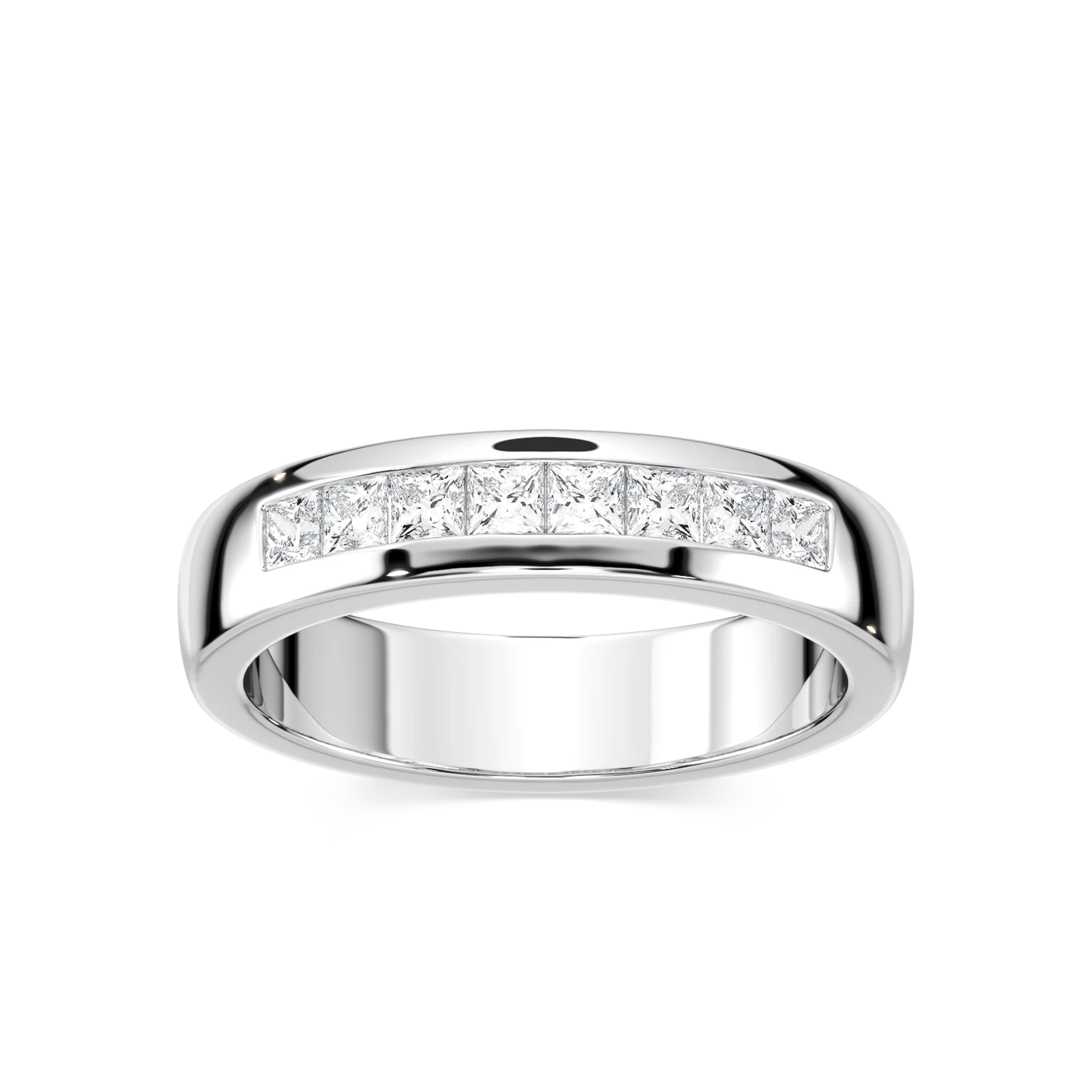 Melanie 2/5 ctw Princess Lab Grown Diamond Channel Set Wedding Band