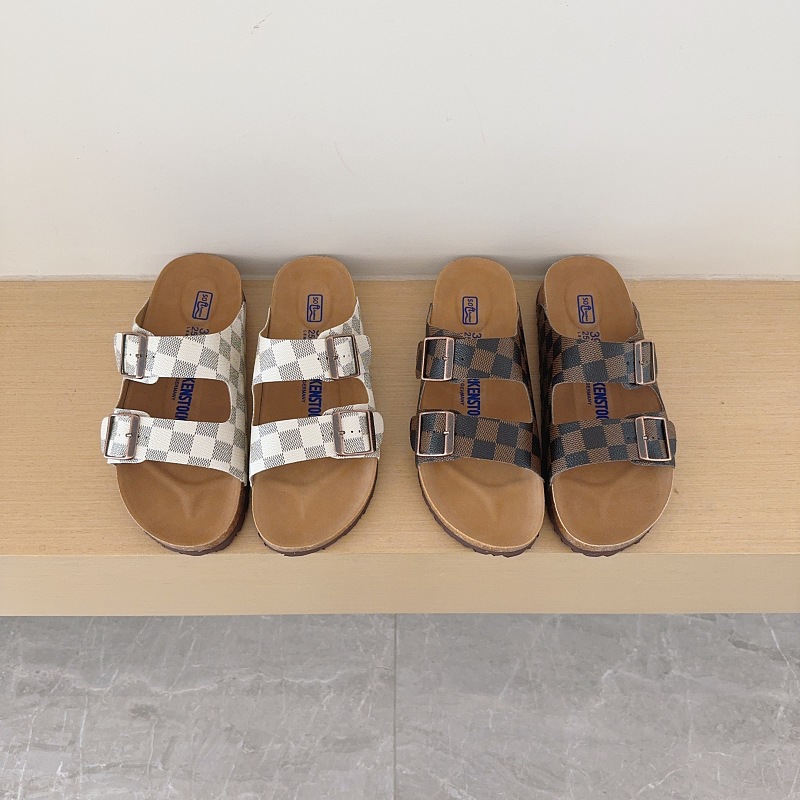 UGG Kids Checkerboard Birken-Style Two-Strap Sandals Adult And Kids