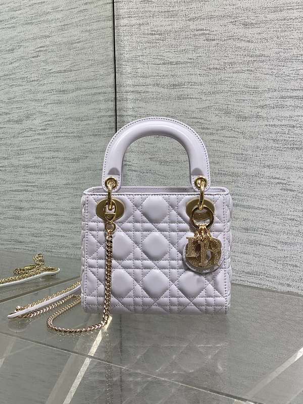 Lady Dior Bag Mini Lilac