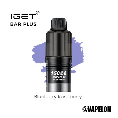 IGET BAR V4 Pod 15000 Puffs - Blueberry Raspberry
