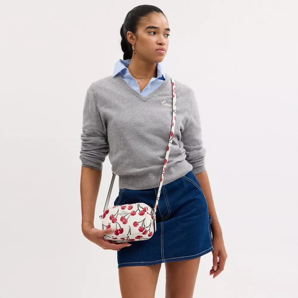 Mini Jamie Camera Bag With Cherry Print
