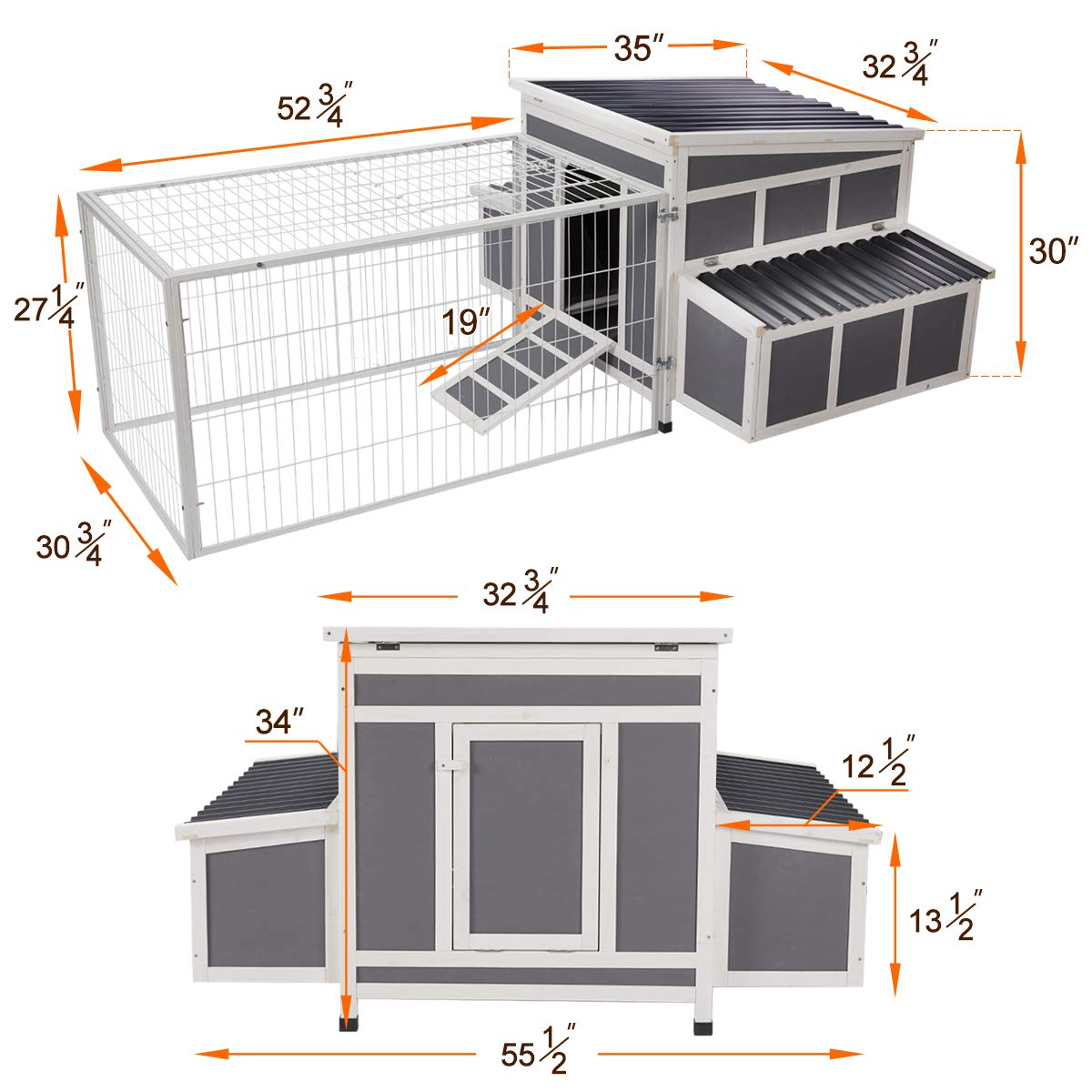 Wooden Chicken Coop Hen House