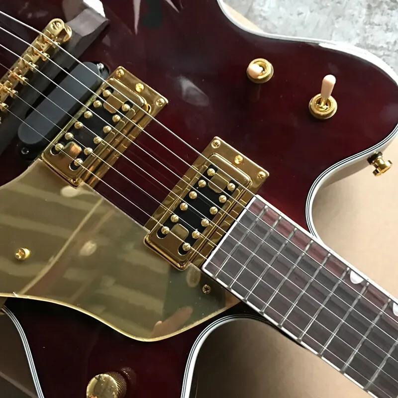 6strings Chet Atkins Country Gentleman Red Hollow Body Simulated Electric Guitar
