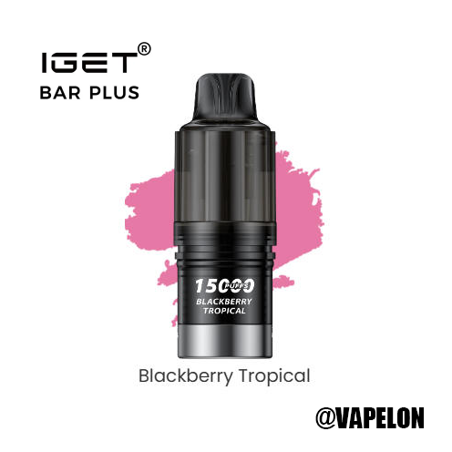 IGET BAR V4 Pod 15000 Puffs - Blackberry Tropical