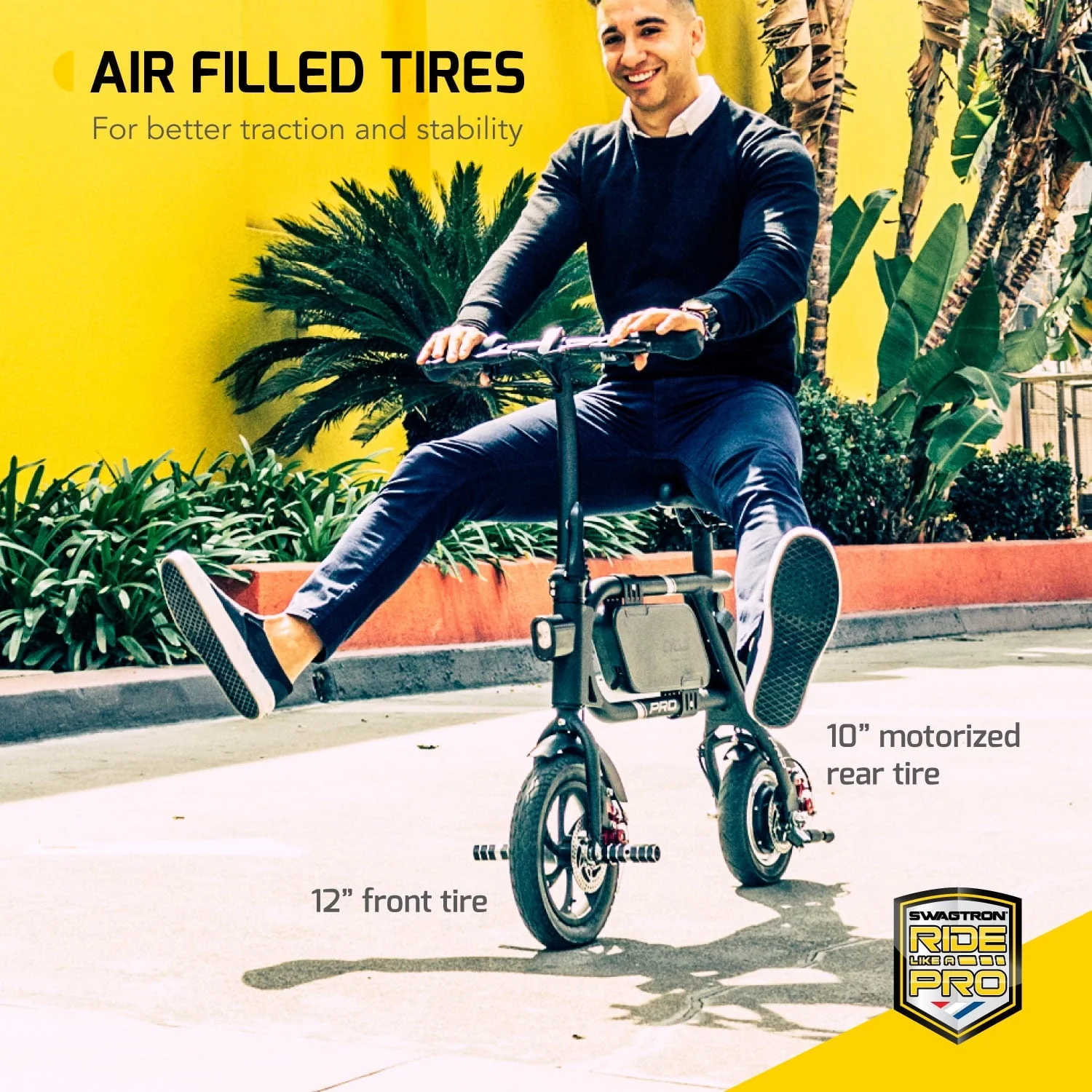 Swagtron Swagcycle Pro Pedal-Free Electric Scooter