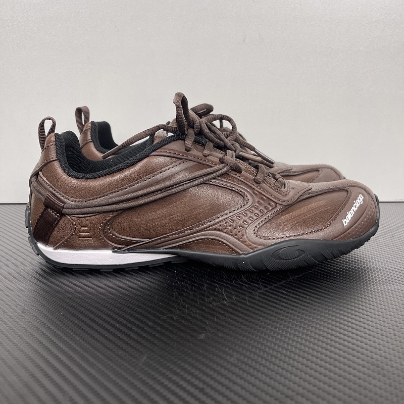 Balenciaga Leather Brown Sneakers