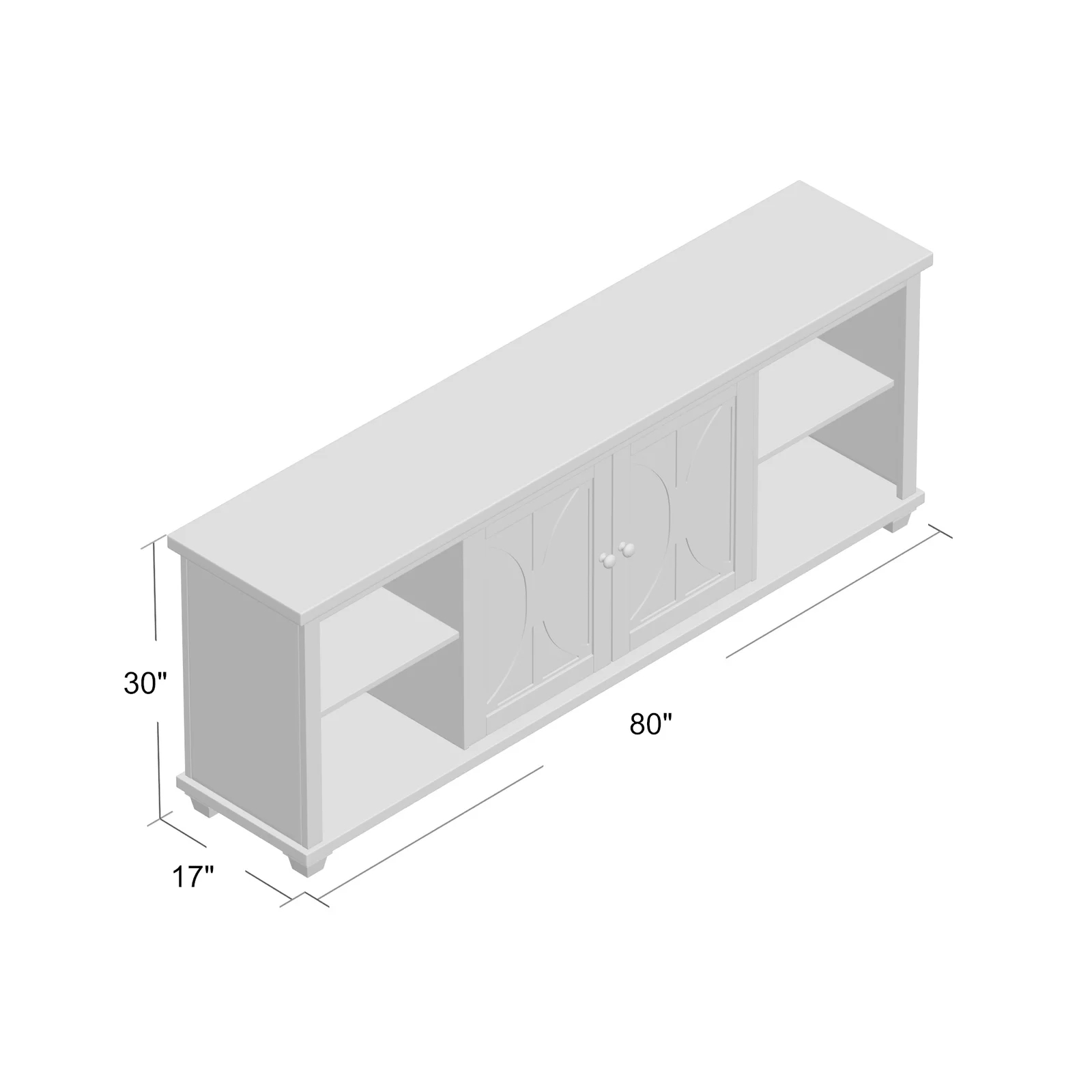 Rabinowitz TV Stand for TVs up to 88
