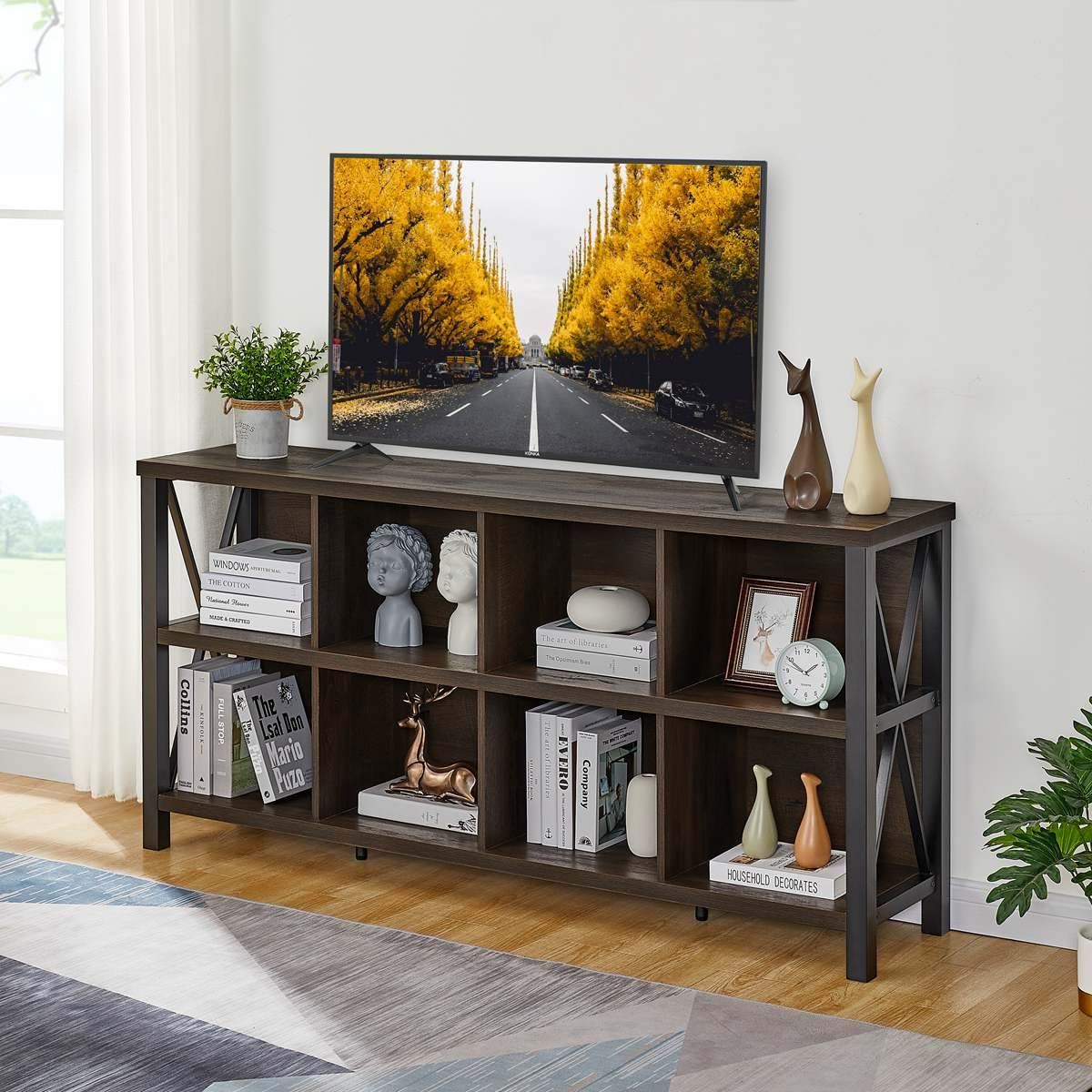 8 Cube Storage Organizer Bookshelf
