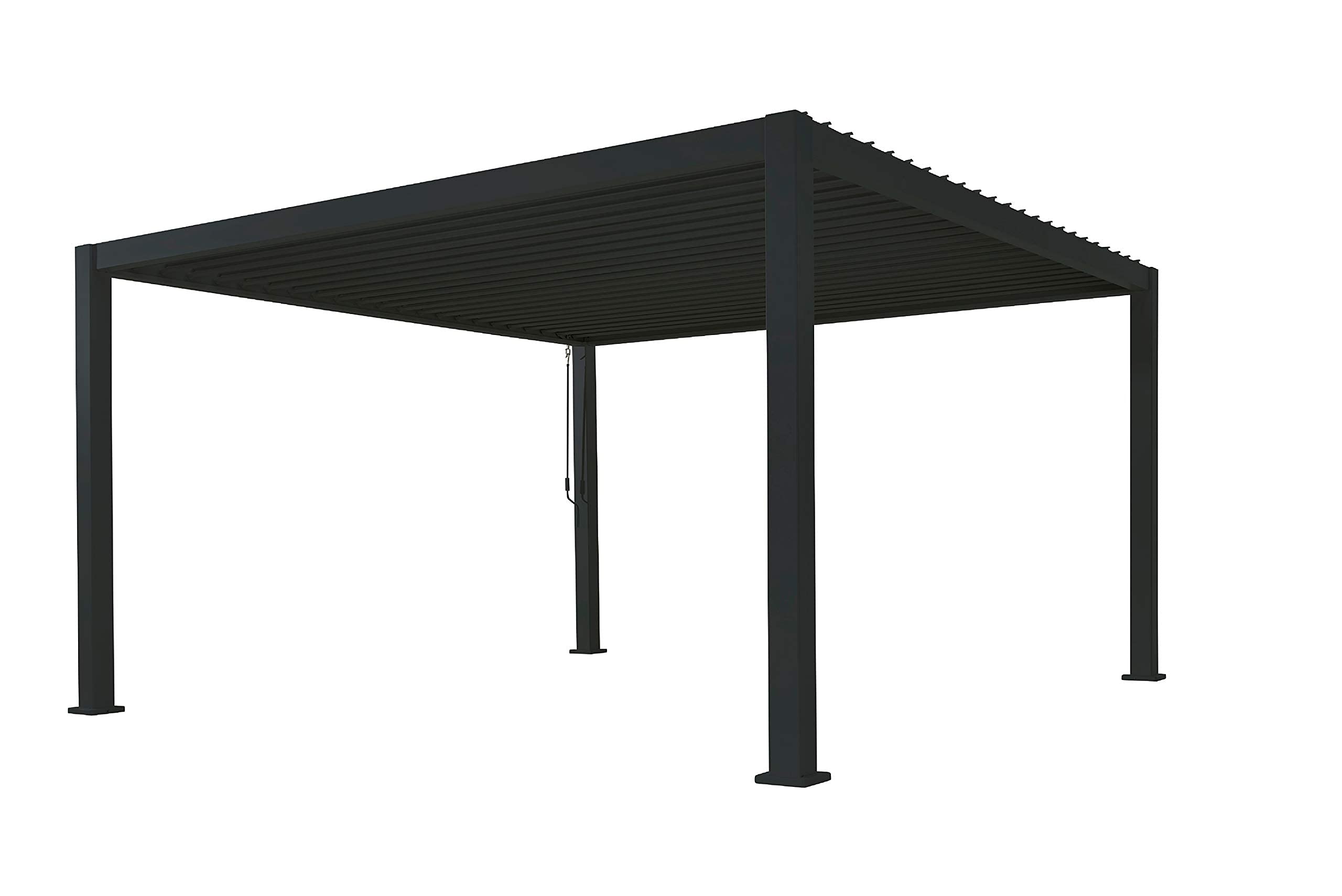 Outdoor Louvered Pergola 10' x 13' Dark Bronze Deck Garden