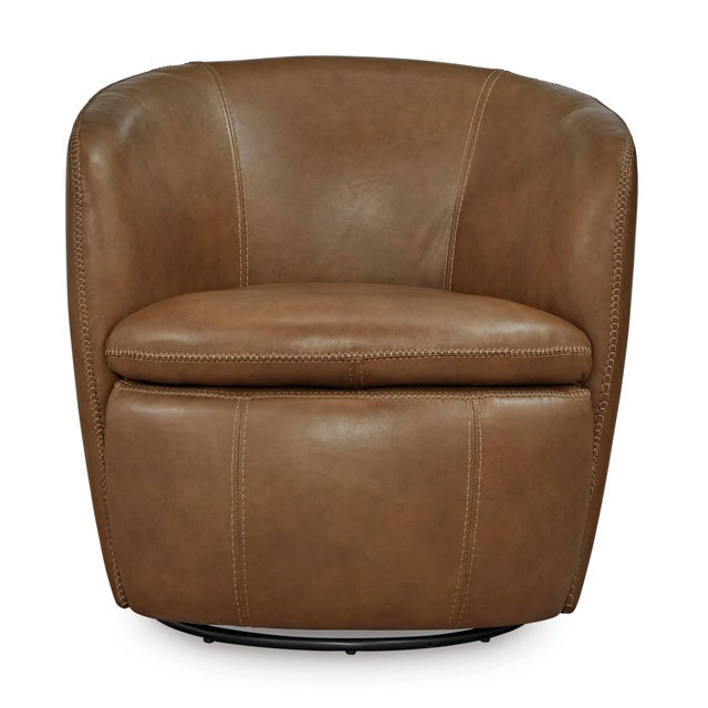 Kierreys Leather Swivel Chair