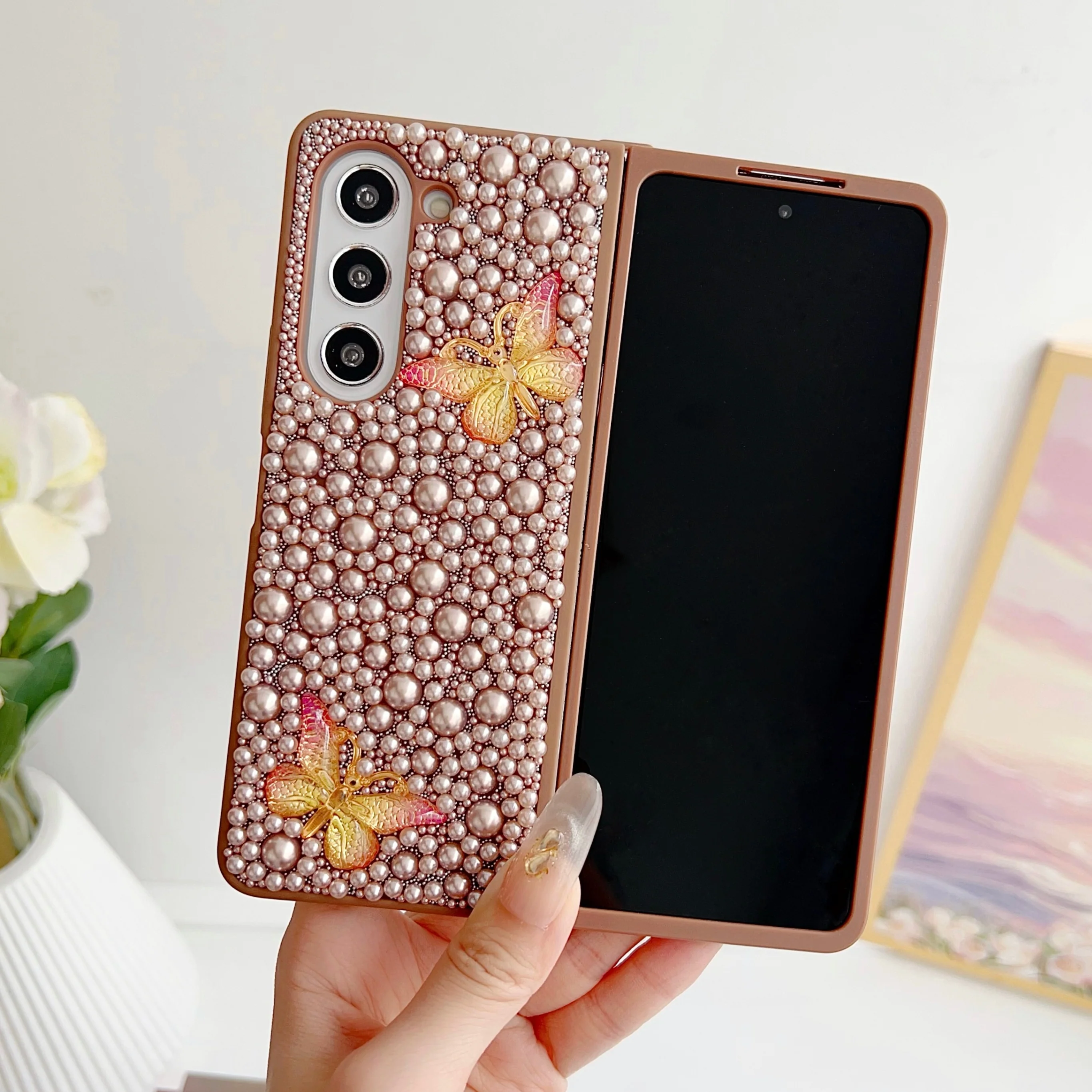 Galaxy Z Fold 3 Protective Case Premium - back view