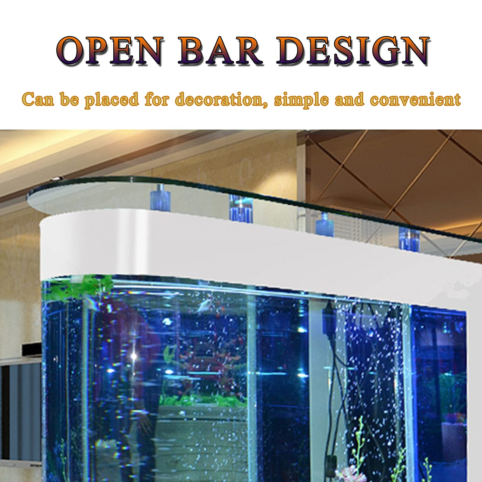 Round Head Living Room Desktop Glass Fish Tank