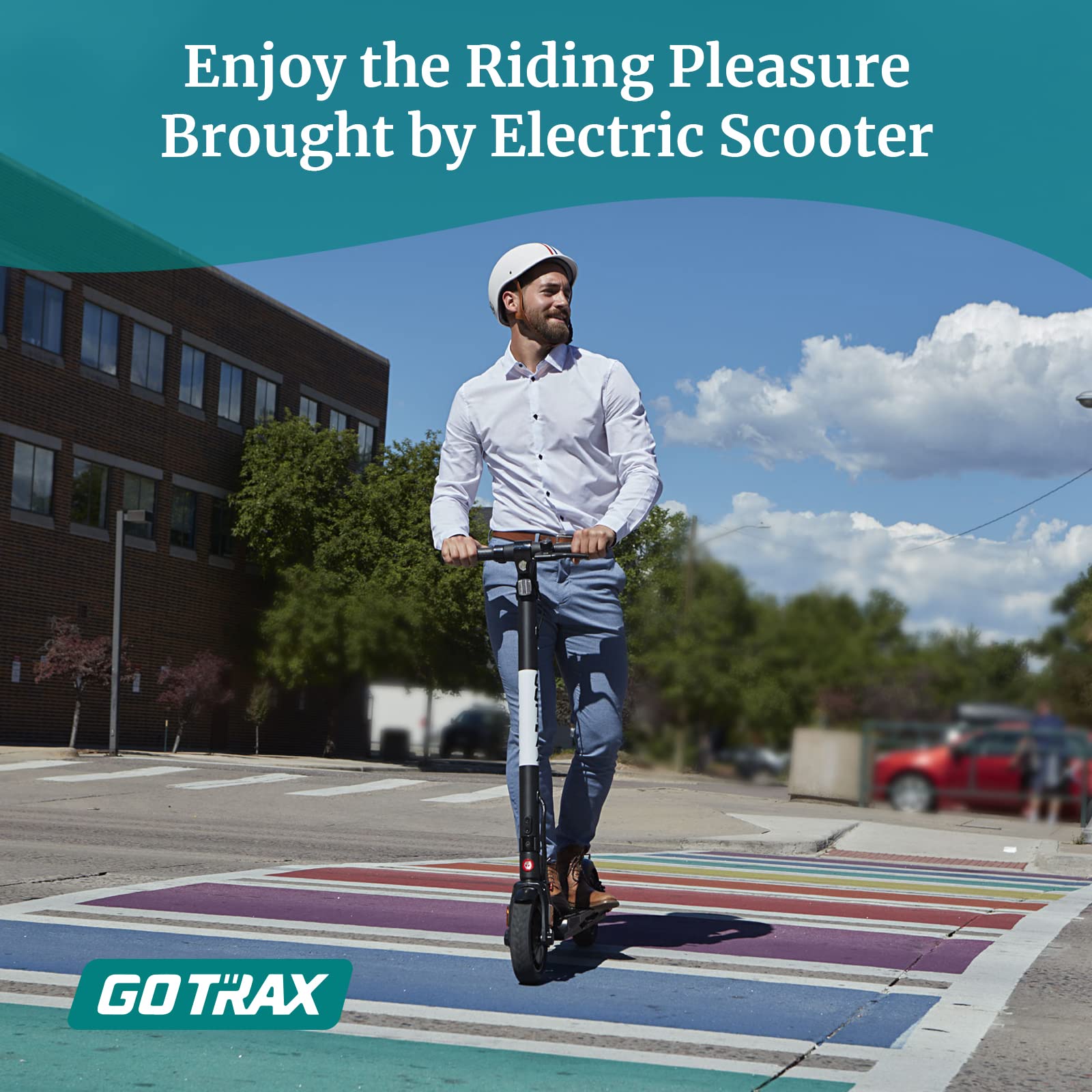 Foldable Electric Scooter, Powerful 300W Motor