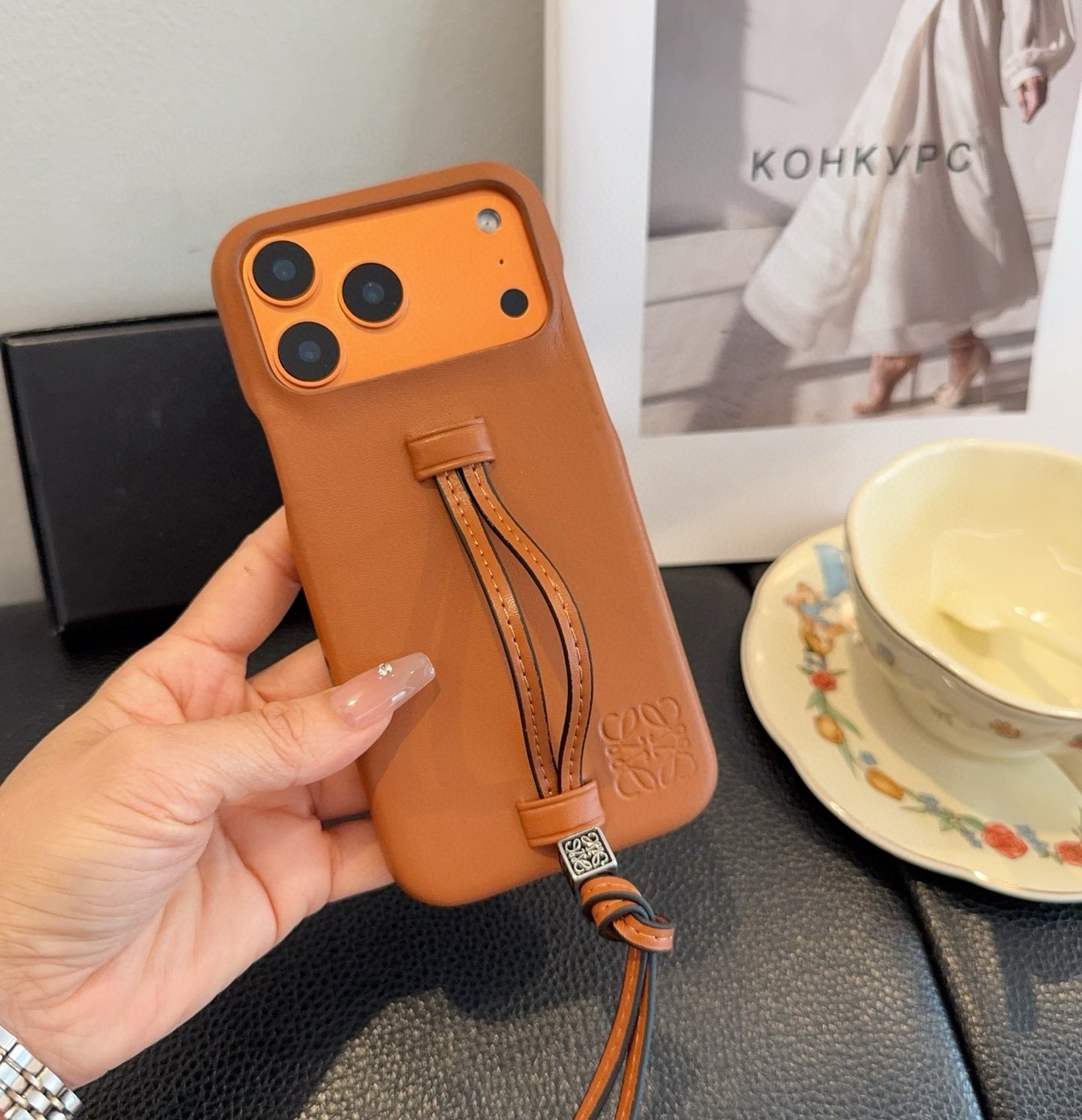 LOEWE Wrist Strap Phone Case