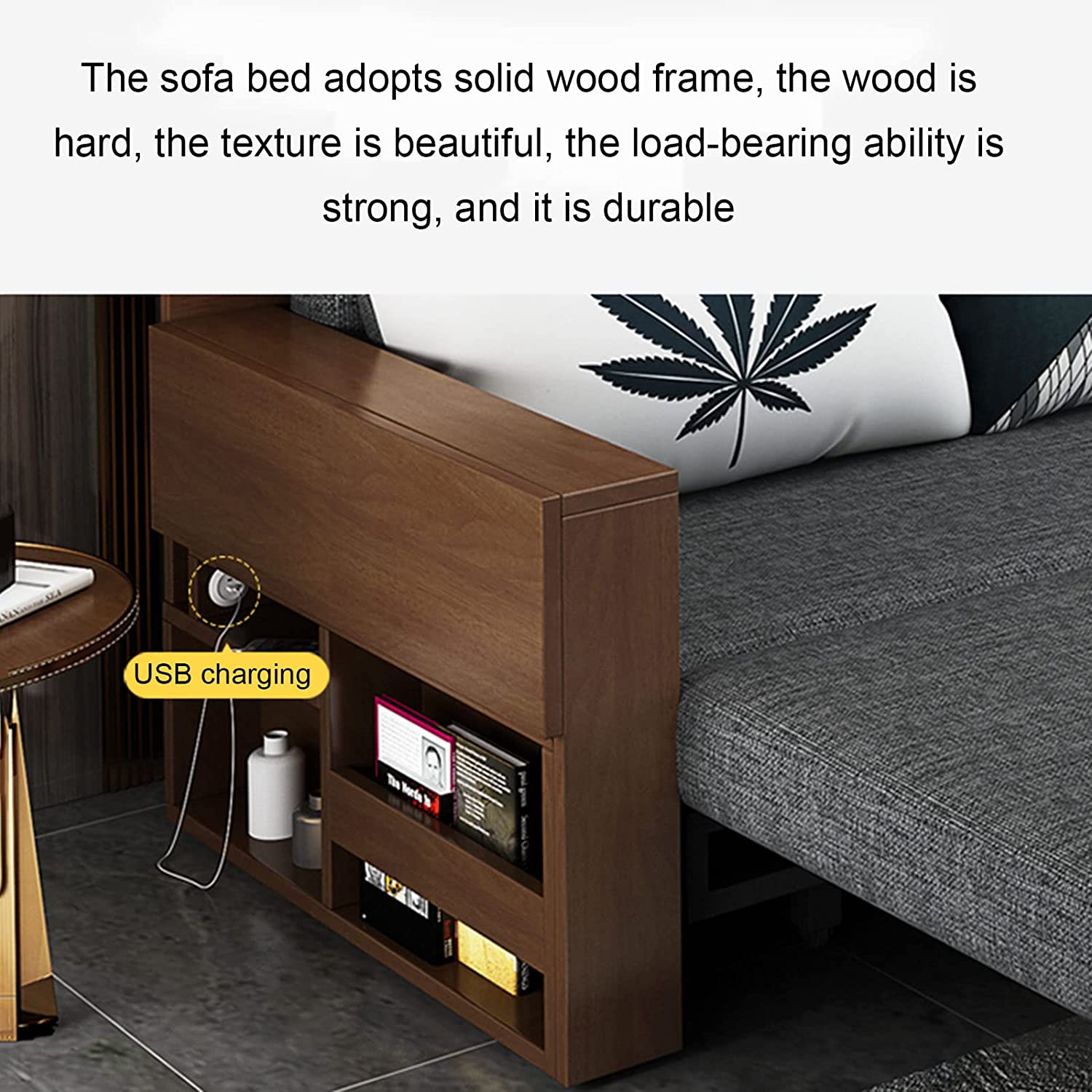 Solid Wood Sofa Bed