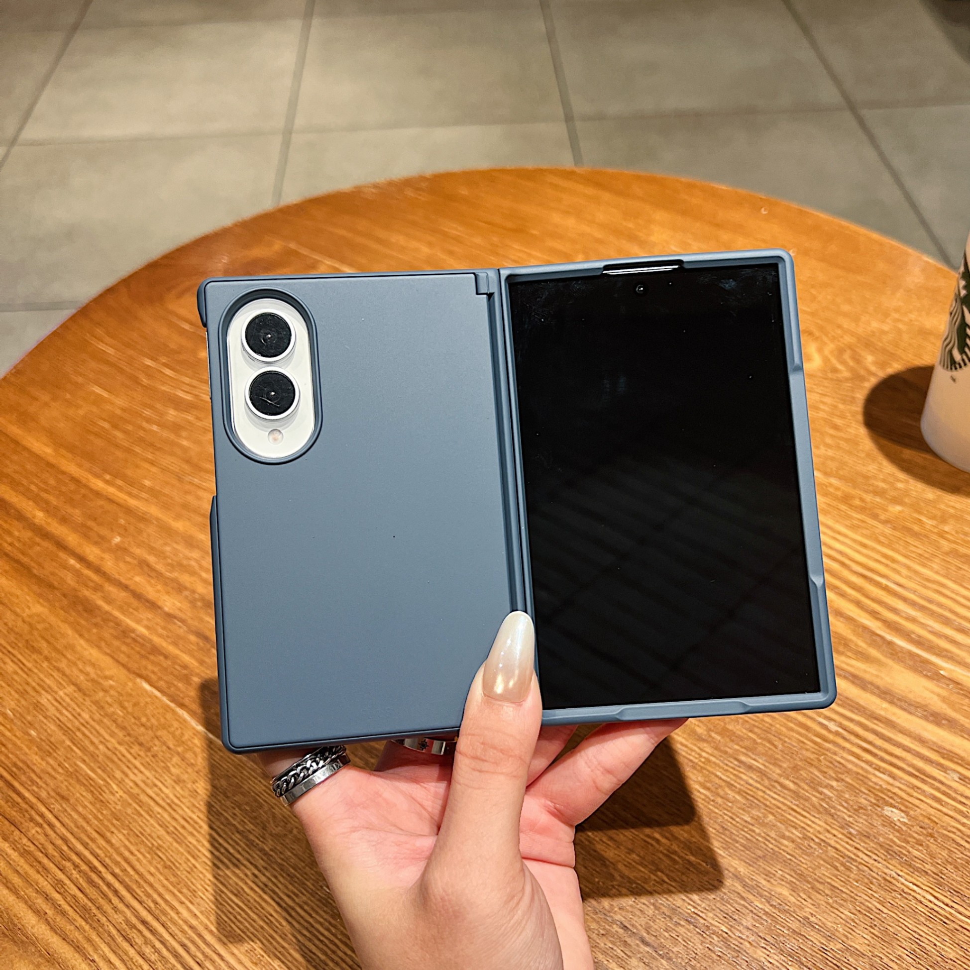 Galaxy Z Fold 7 Stand & Holder Kickstand - back view