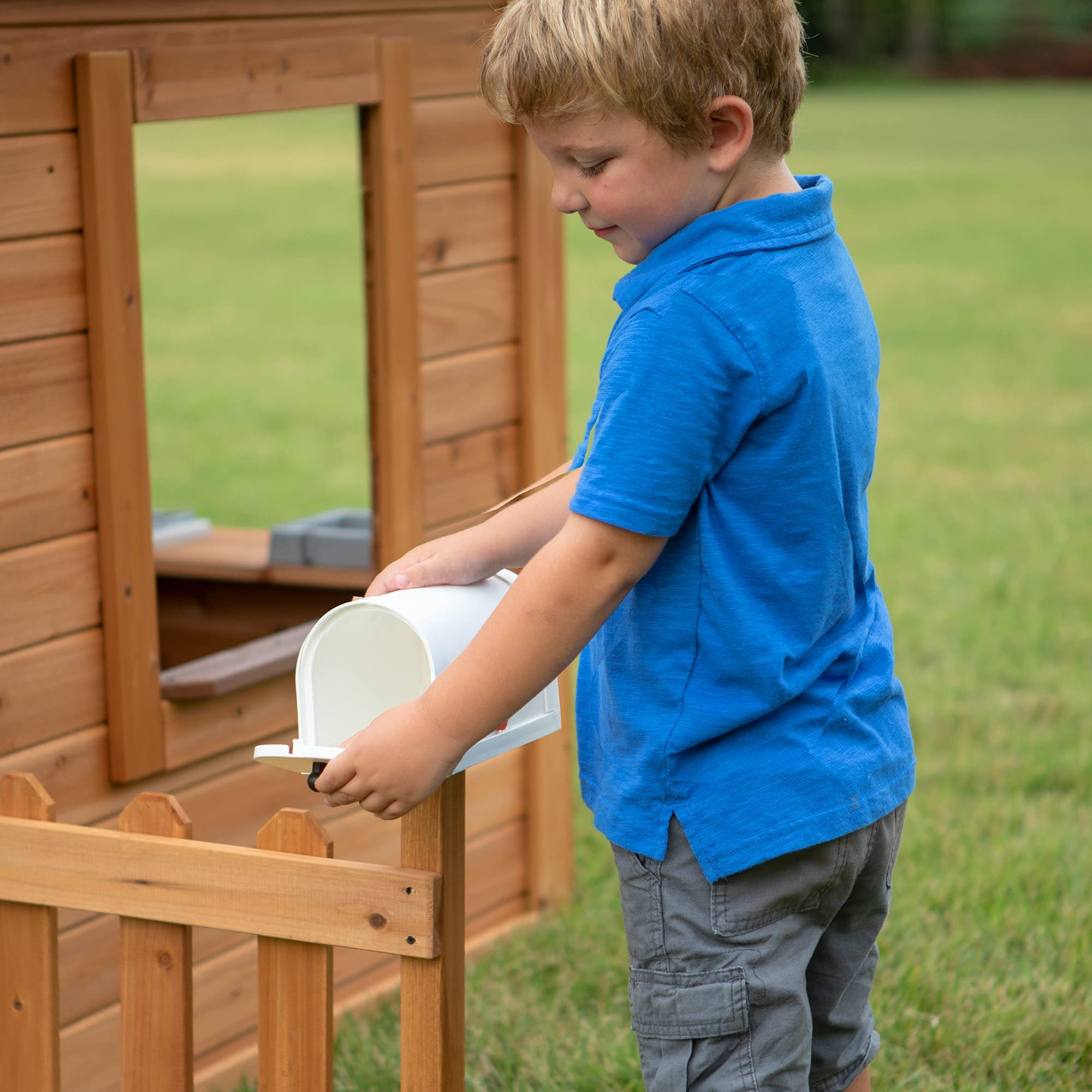 Aspen All Cedar Wooden Playhouse