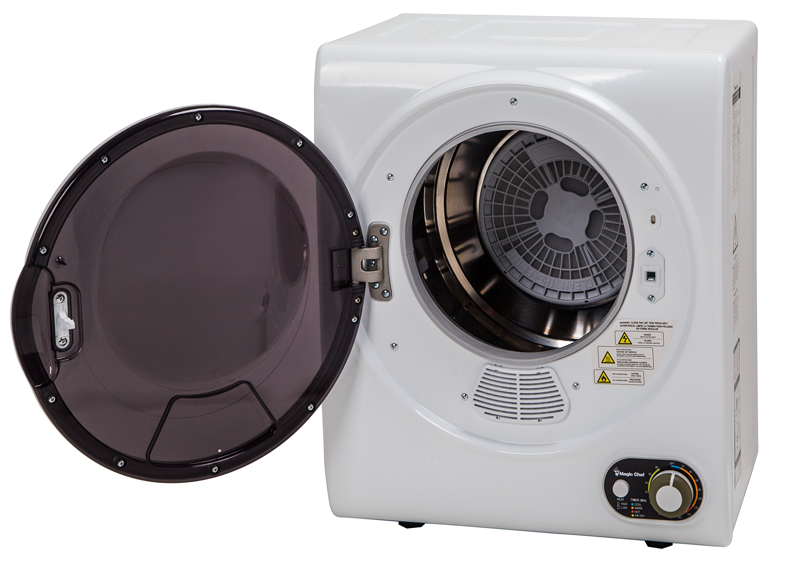 Magic Chef Compact Electric White MCSDRY15W 1.5 cu. ft. Laundry