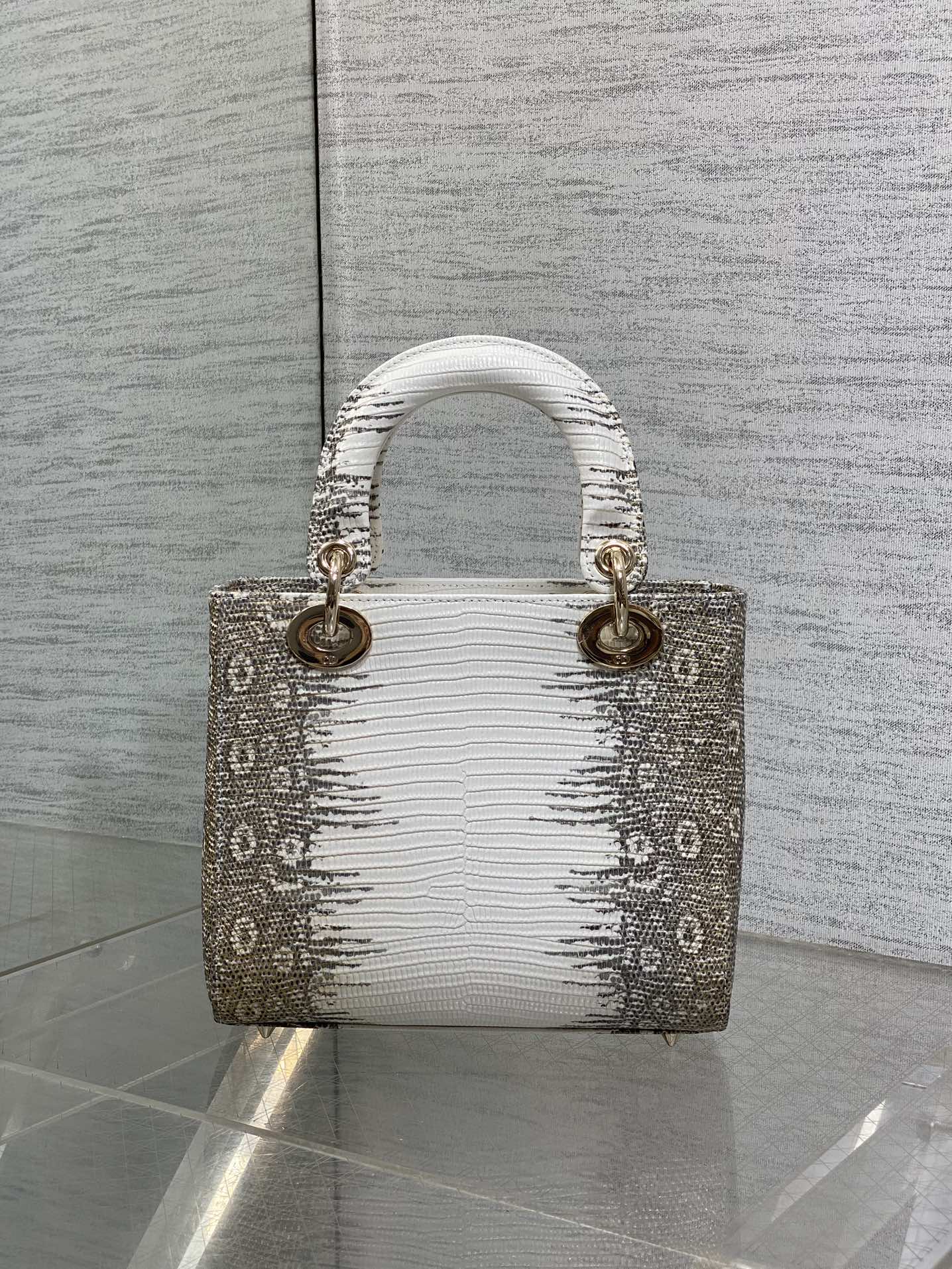 Dior Lady Mini Grey Cannage Bag