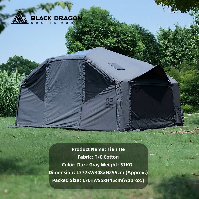 BLACK DRAGON 02 Tianhe 03 Xingsu Space Station Camping Tent Inflatable Tent