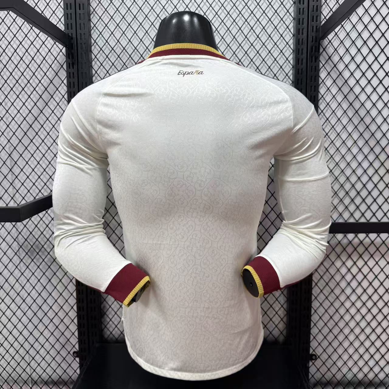 Player Version 2026 World Cup Spain Away Jersey Long Sleeves S-3XL