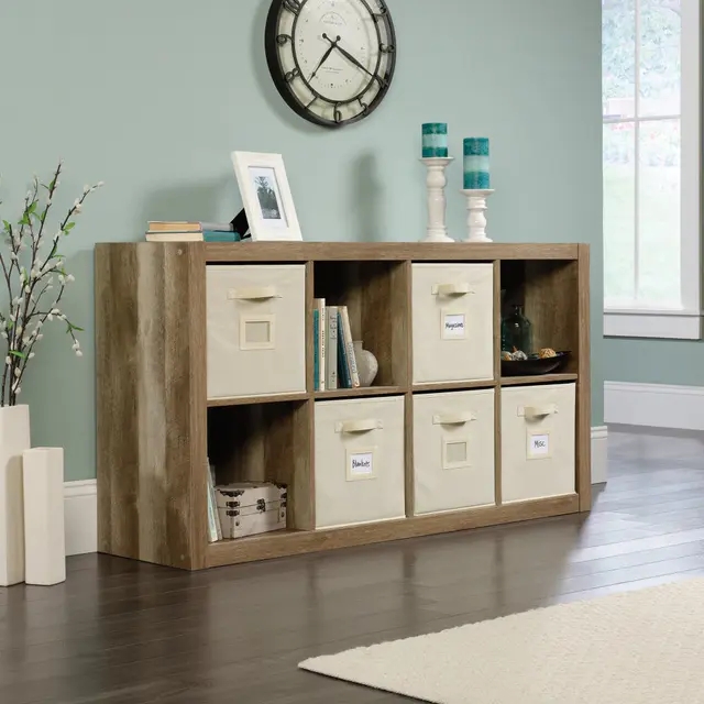 Jameson Modern 8-Cube Bookcase Organiser Storage Cabinet