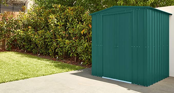 Anthracite Grey Metal Apex Roof Shed 6 x 5