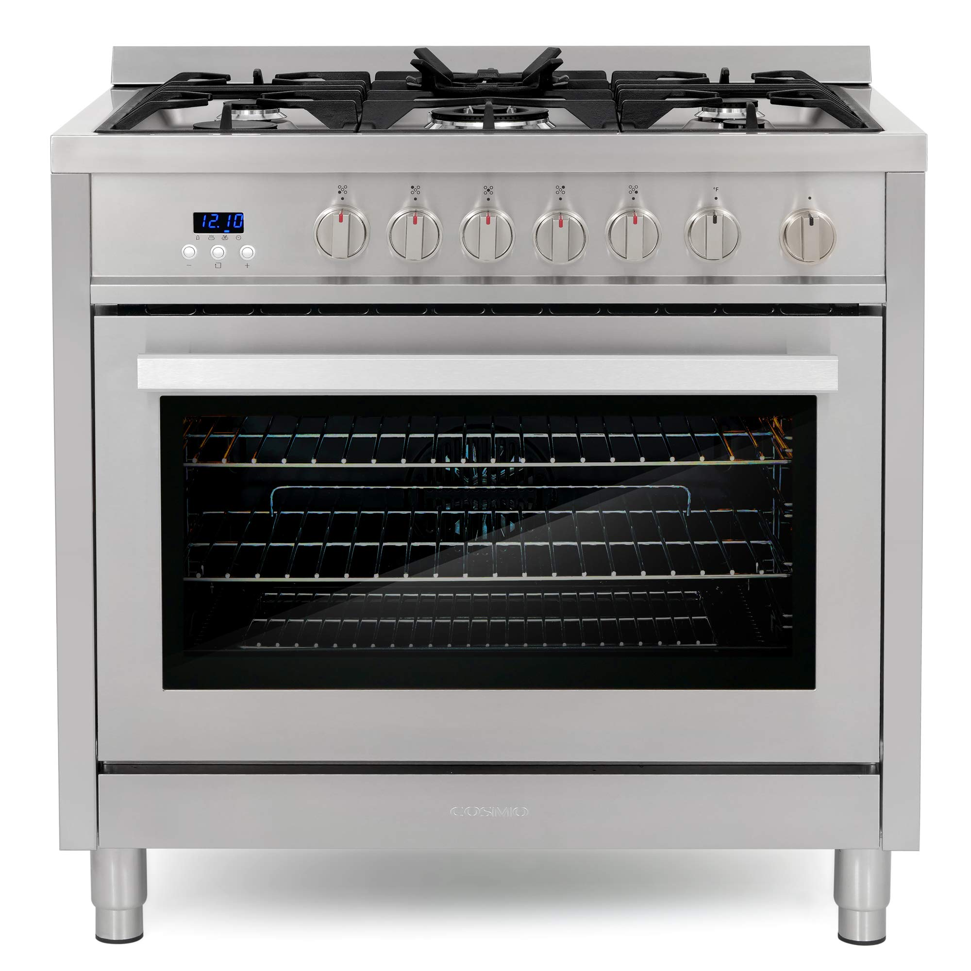 36 in. Gas Range with 5 Burner Cooktop