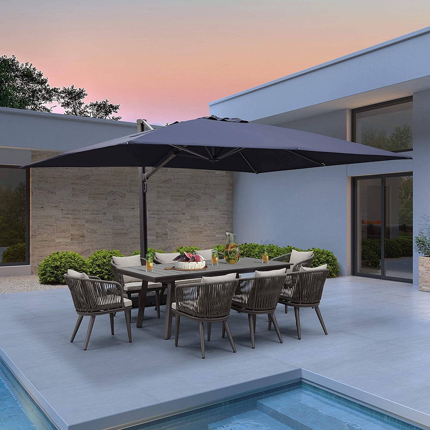 Patio Umbrella Large Aluminum Umbrella Offset Umbrella