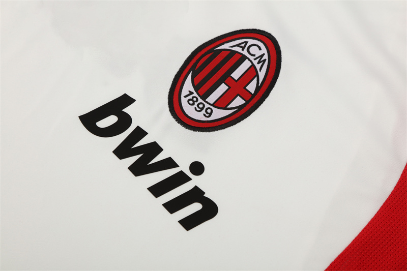 2006/07 AC Milan Retro Short Sleeves Training Jersey - White