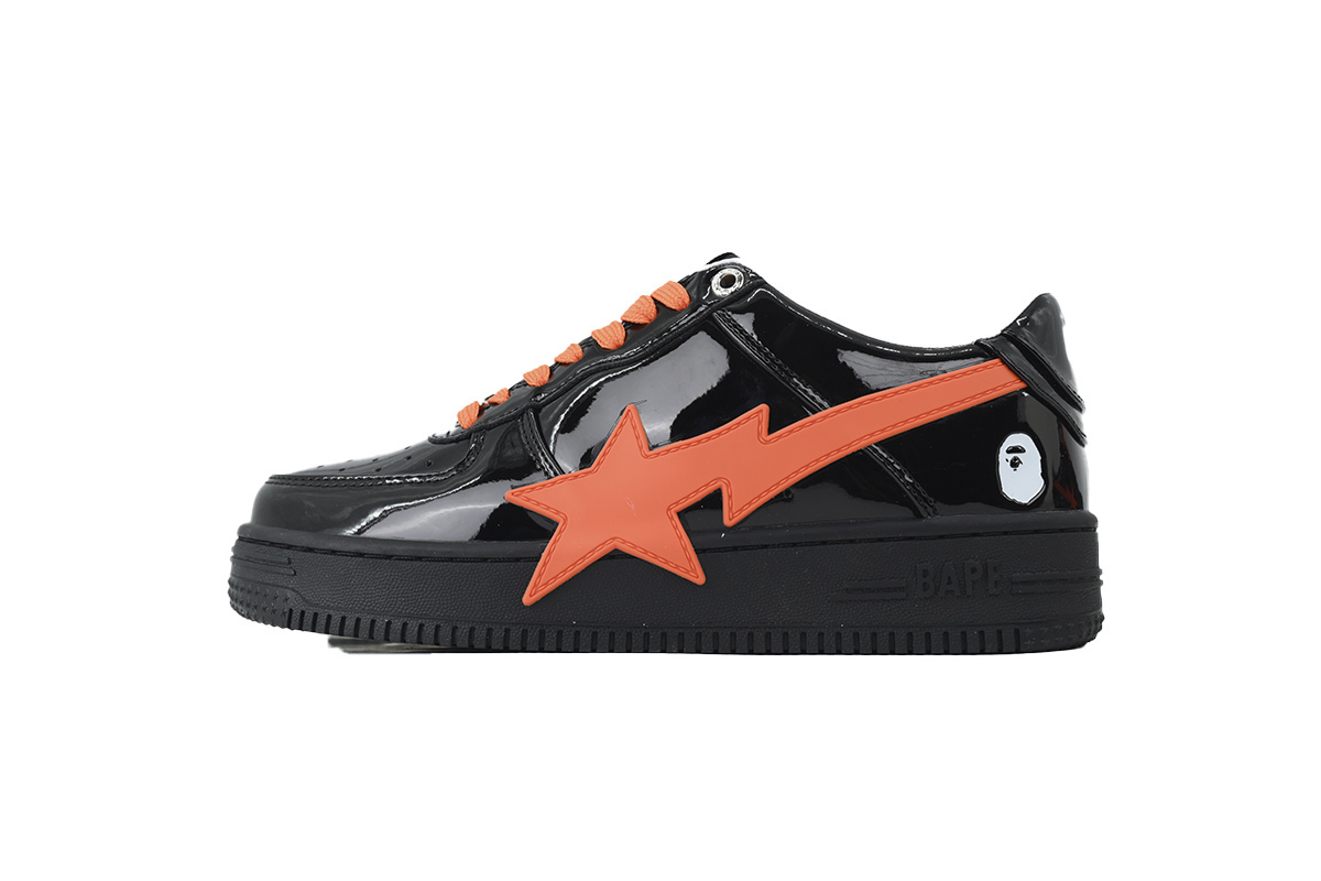 A Bathing Ape Black Tangerine Red Big Star OZX8HMX 91315M