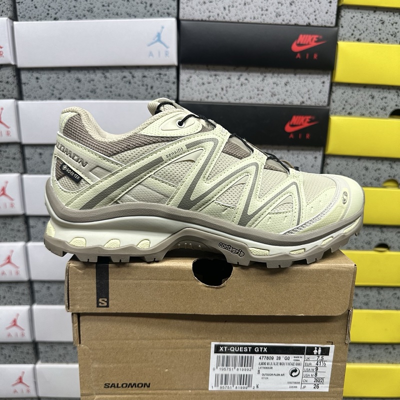 Salomon XT-Q Cream Green Sneakers