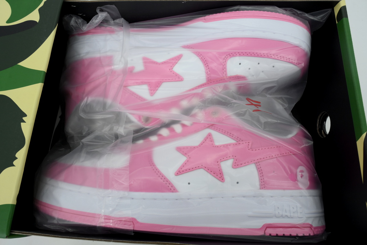 BATHING APE Peach Red White OXZ-SHMX30-491P