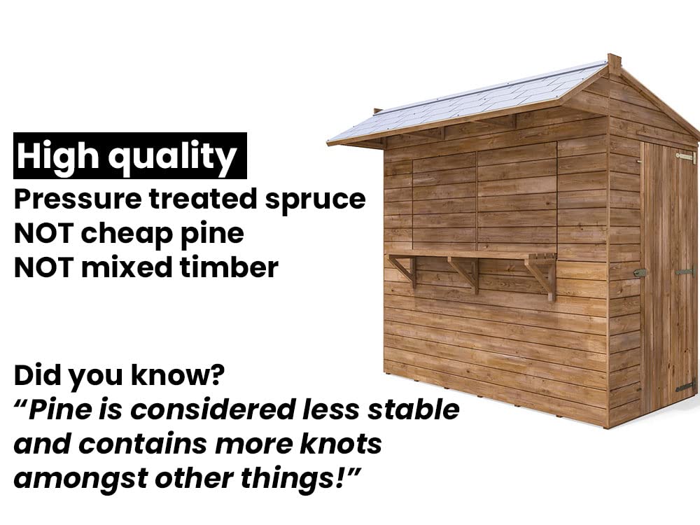 Outdoor Bar Shed - The Hangover Apex Garden Bar | 1.8x2.4 m