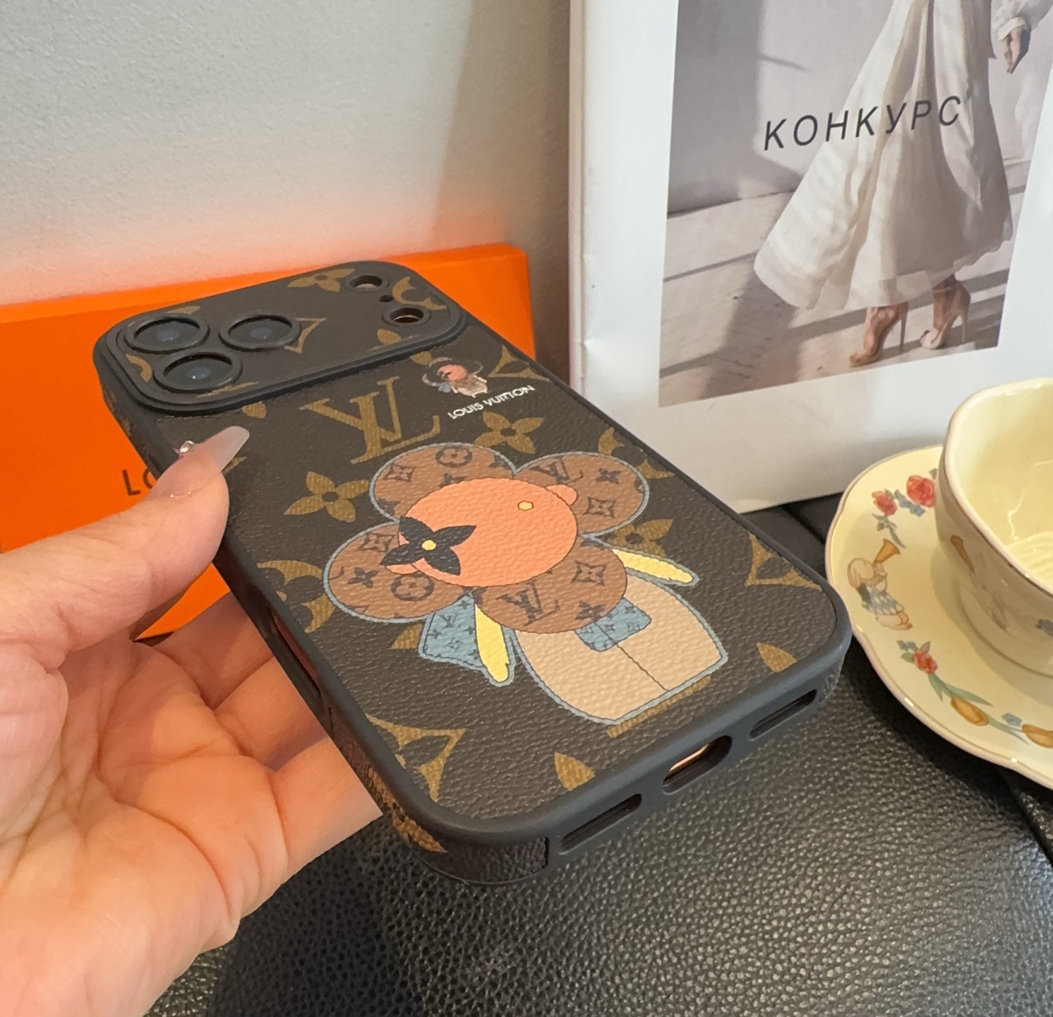 Louis Vuitton Monogram Cartoon Vivienne Doll Luxury Phone Case