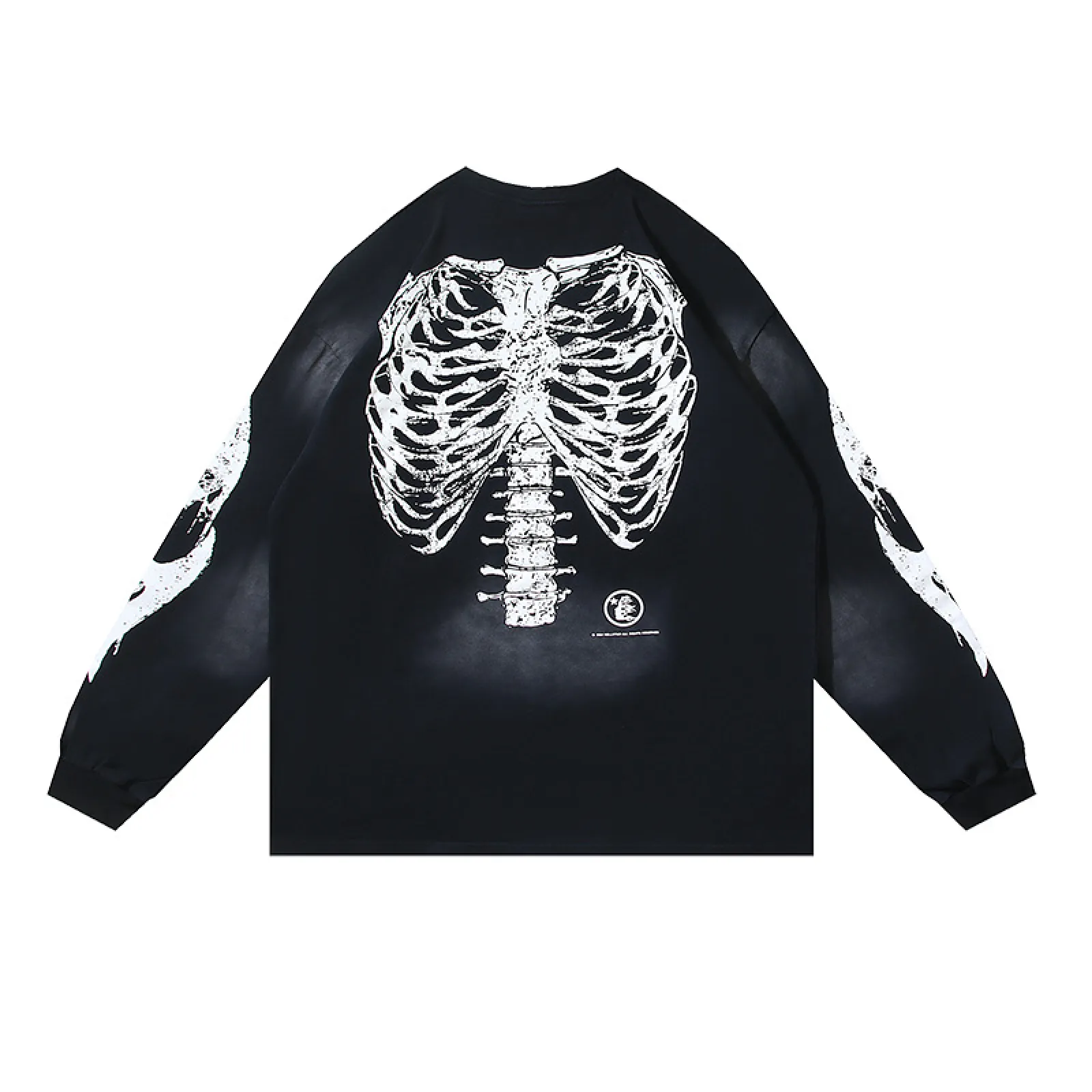 Hellstar Skeleton Long-Sleeve T-Shirt Black - ogsneaker